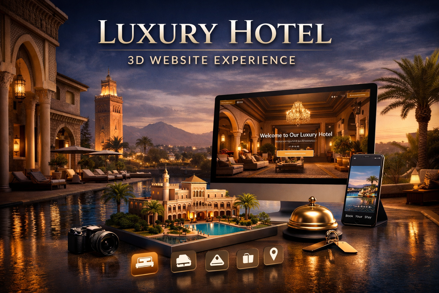 Hotel Pro 3D Website Package